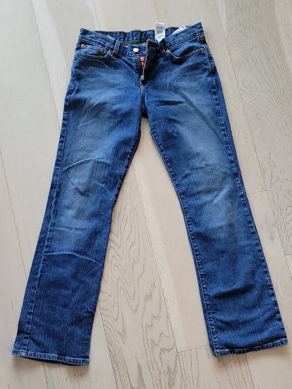Lucky Brand Dark Blue Flare Jeans - Wide Leg Dungarees